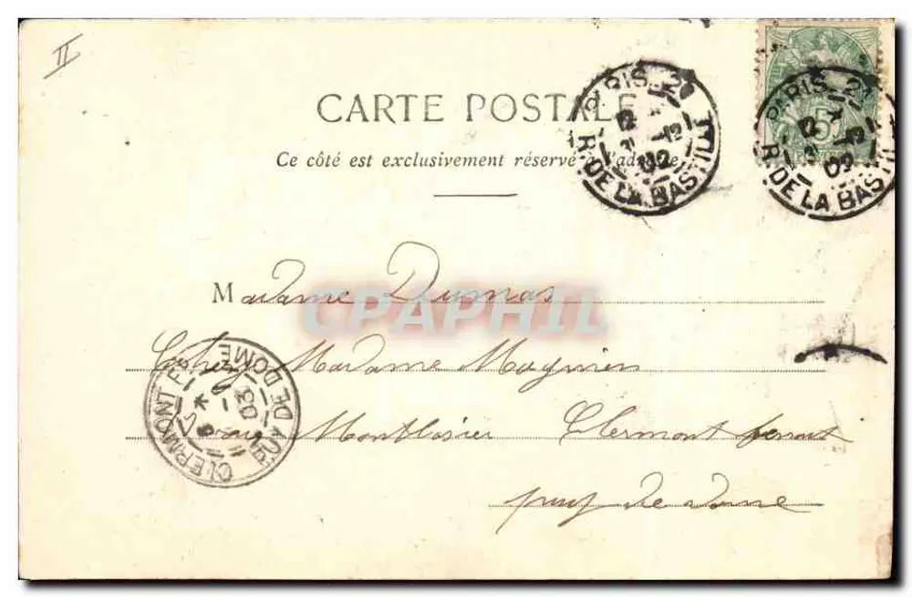 Jeune femme souriante — tenant une feuille blanche — Pl. Duryple A. Beugnet & Cie, Nancy, n°1903 - Rückseite