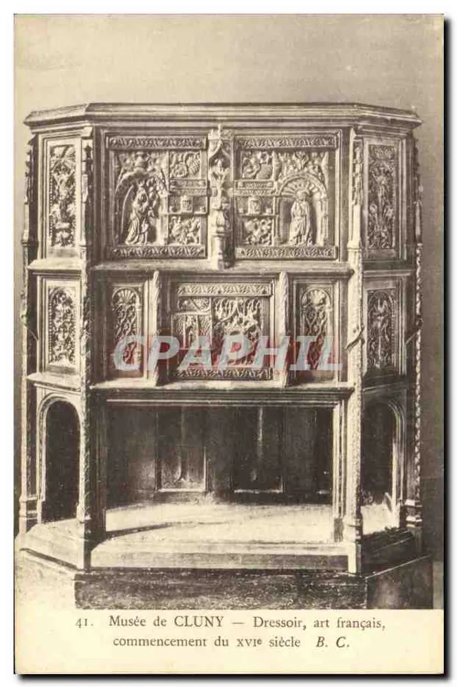 Museu de Cluny — Armário francês, início do século XVI - Frente
