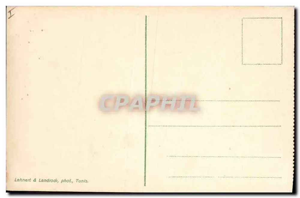Cartago — Tumbas punicas — Lahnert & Landrock, Tunísia, n°564 - Verso