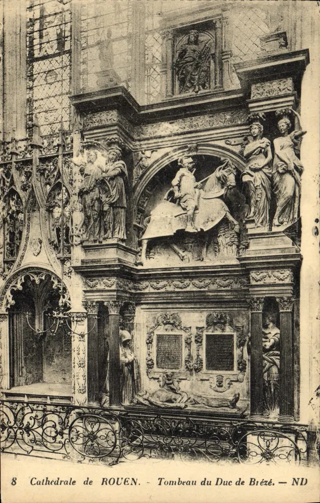 Catedral de ROUEN — Túmulo do Duque de Brézé — ND - Frente