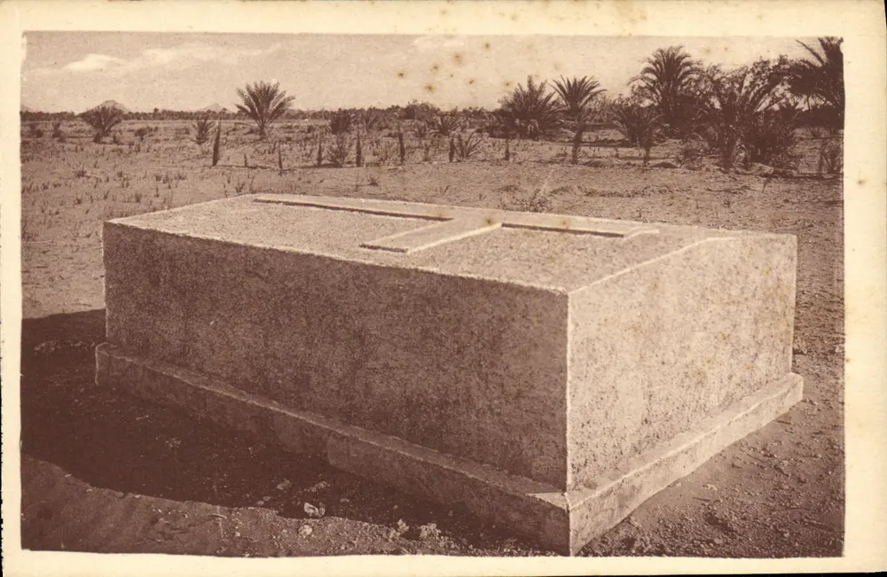 Der neue Grabmal des Vaters de Foucauld — El Golea, Algerien — Coll. R. Prouho - Vorderseite
