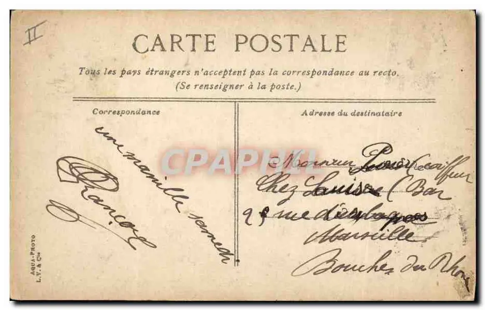 Avignon — Die Ingenieur-Kaserne — Verlag ASUL-FROTO L.V. & Cie - Rückseite