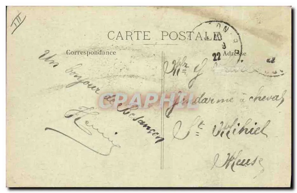 Resançon — Pontonniers-Operation auf dem Doubs — C.L.B. n°3031 - Rückseite