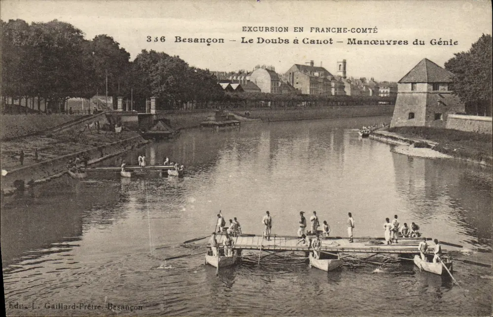 Besançon — Ausflug in die Franche-Comté — Ingenieurarbeiten — Verlag L. Gaillard-Prêtre, Nr. 336 - Vorderseite