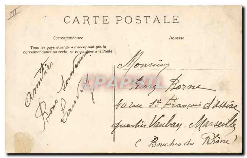Versailles — Schule für Artillerie und Ingenieurwesen — E. L. D. - Rückseite