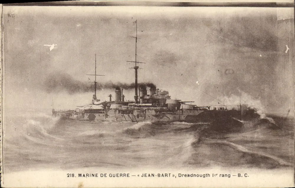 Marinha de guerra — « Jean-Bart », Dreadnought 1º rang — B.C. - Frente
