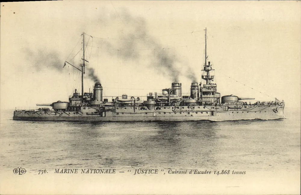Cruiser de Escadra « Justice » — Marinha Nacional — Editor ELD n°756 - Frente