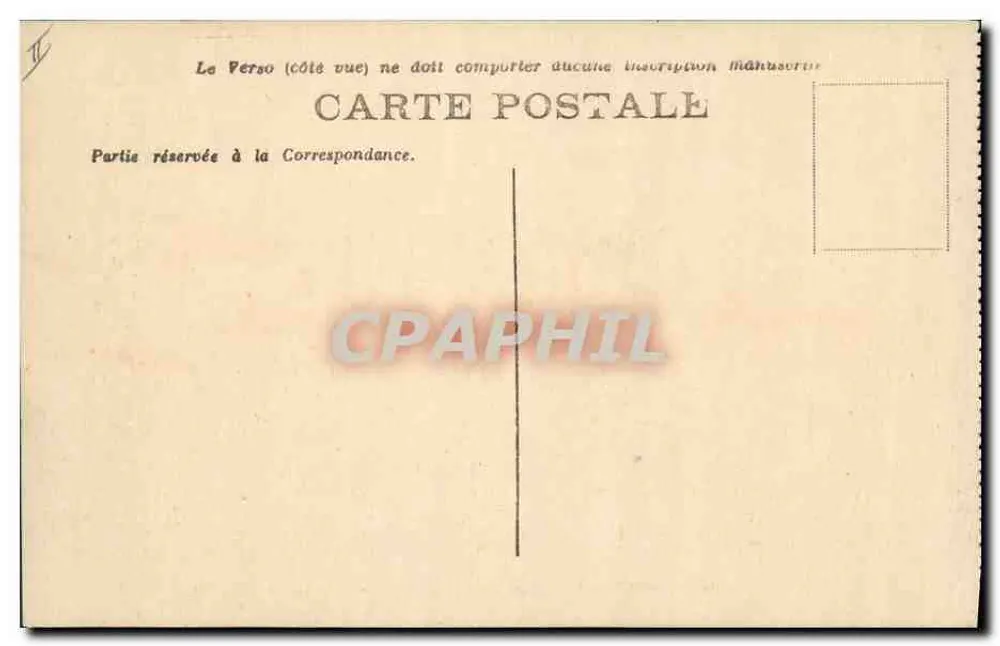 Marinha Militar Francesa - « JEAN-BART », Navio de encouraçado a turbinas — série 509, editor não visível - Verso