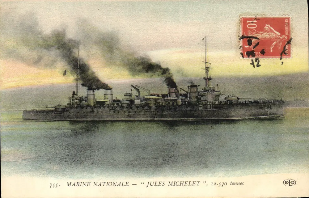 Marinha Nacional — "Jules Michelet" — 12.570 toneladas — ELD - Frente