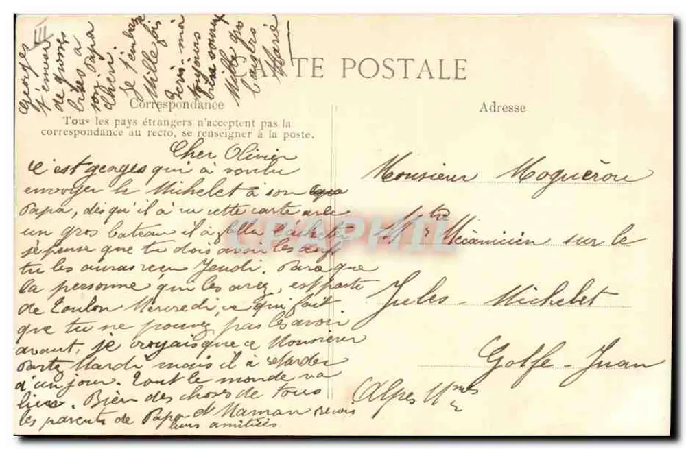 Marinha Nacional — "Jules Michelet" — 12.570 toneladas — ELD - Verso