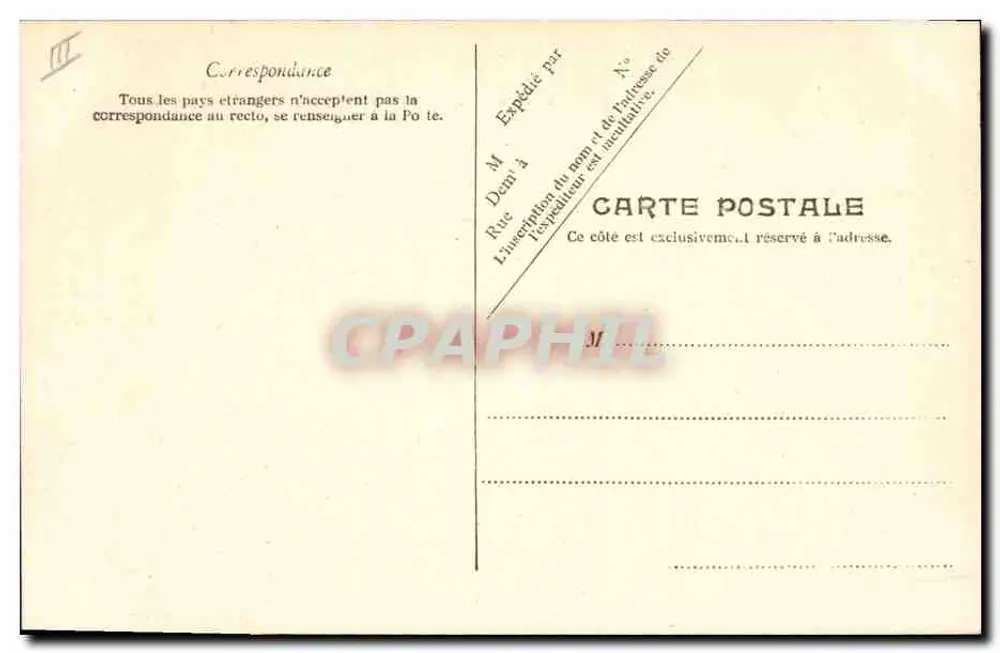 Marinha Francesa — « Le Jauréguiberry » — V.P. Paris No. 13 - Verso