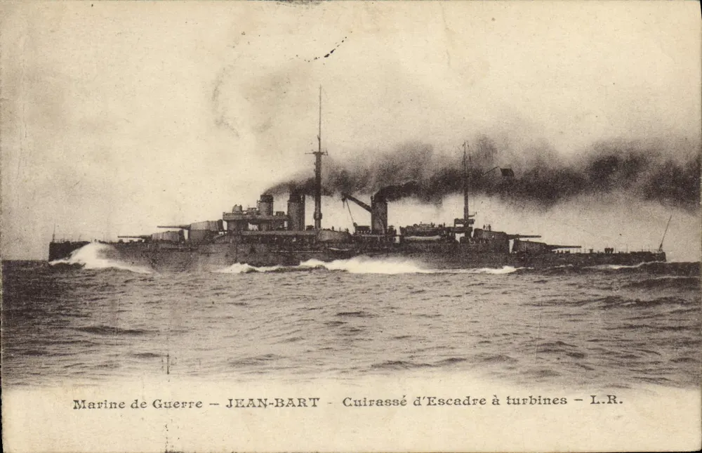 Marine de Guerre — JEAN-BART — Turbinenpanzerkreuzer — L.R. - Vorderseite