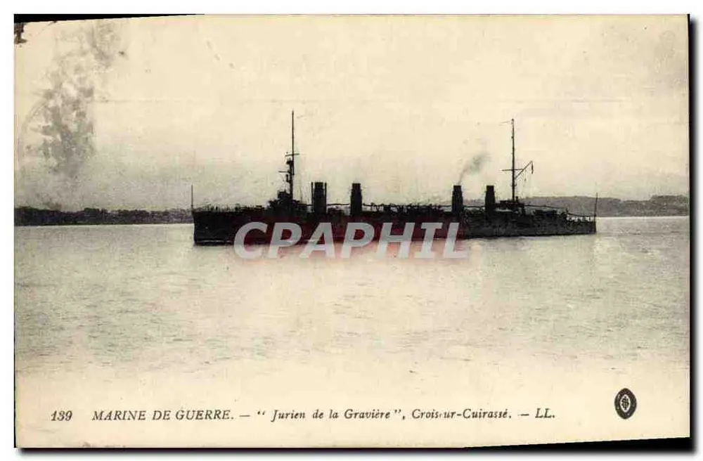 Marine — 'Jurien de la Gravière', Kreuzer-Linienpanzer — LL. — N°139 - Vorderseite
