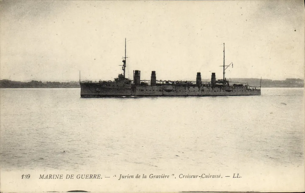 Marine der Kriegsmarine — « Jurien de la Gravière », Kreuzer-Panzerschiff — LL. — N° 139 - Vorderseite