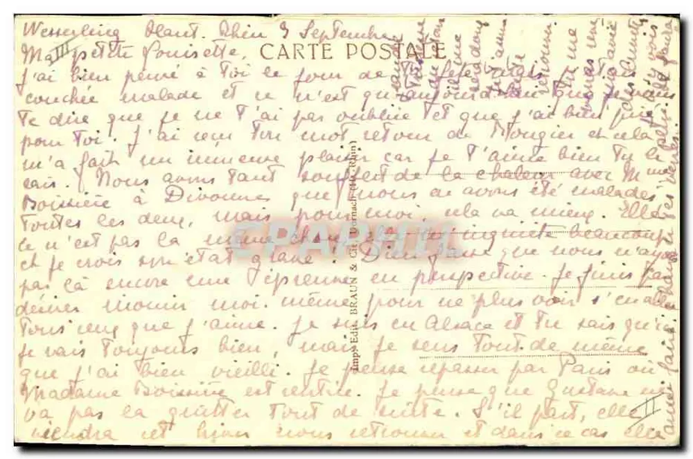 Jovem Albartense com Vendremont — Germain — n° 2194 A - Verso