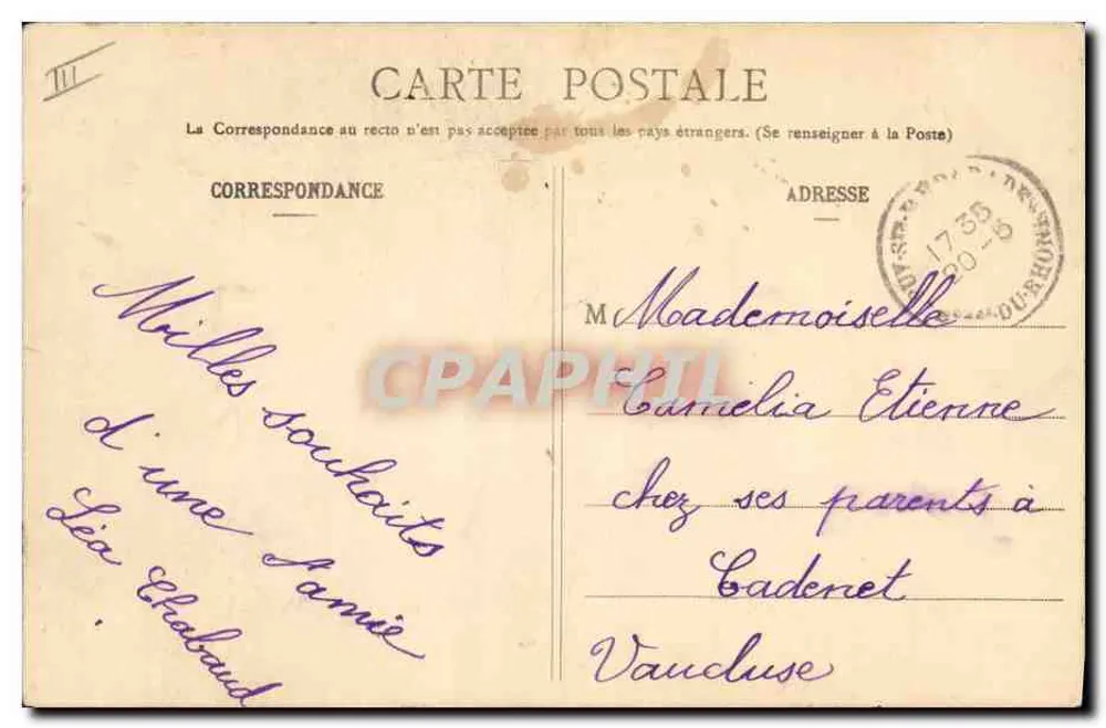 Die Überraschung - 5 — Fotografie A. Berberet & Cie, Nancy - Rückseite