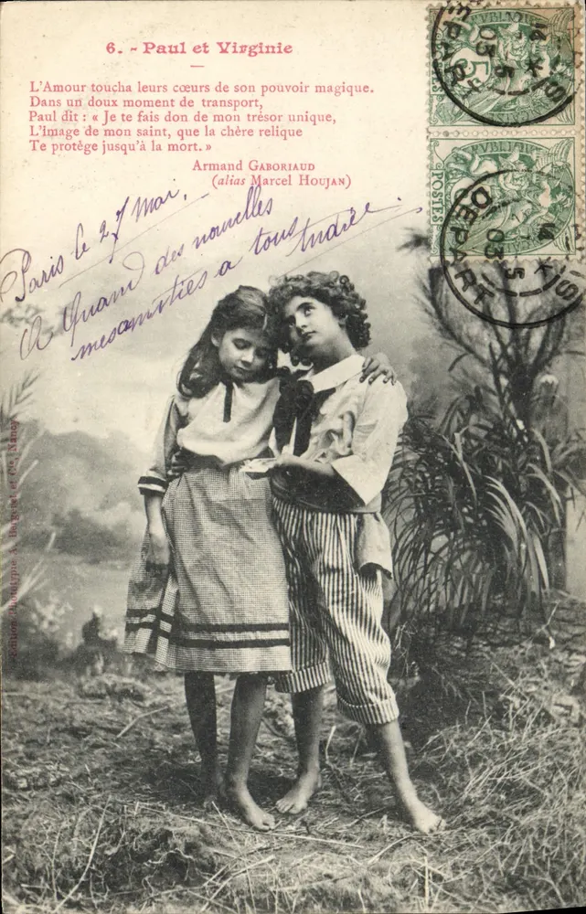 Paul und Virginie — Liebesszene — Edition Philippe A. Bargeot et Cie, Manay - Vorderseite