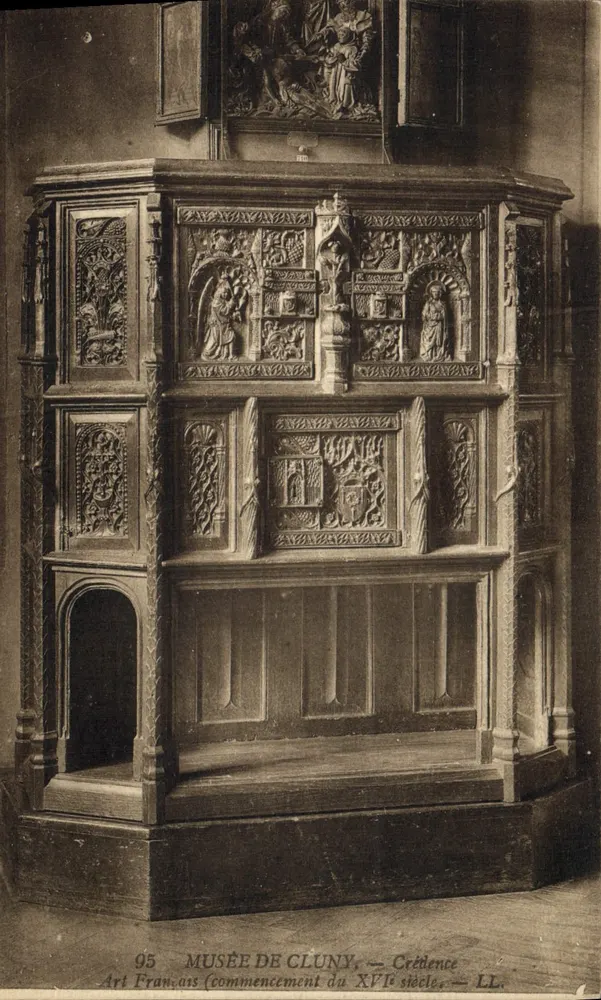Museu de Cluny — Crédence do século XVII — LL. 95 - Frente