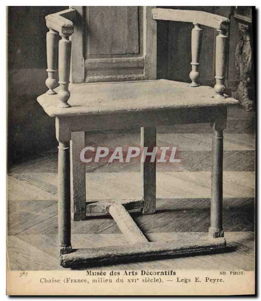 Stuhl — Mitte des 16. Jahrhunderts — Musée des Arts Décoratifs, Erbe von E. Peyre - Vorderseite