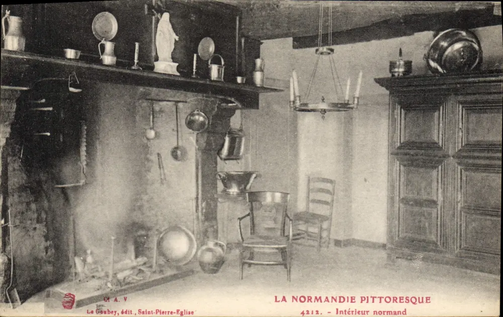 Interior normando — A Normandia pitoresca — Le Goube, editor Saint-Pierre-Eglise, n° 4212 - Frente