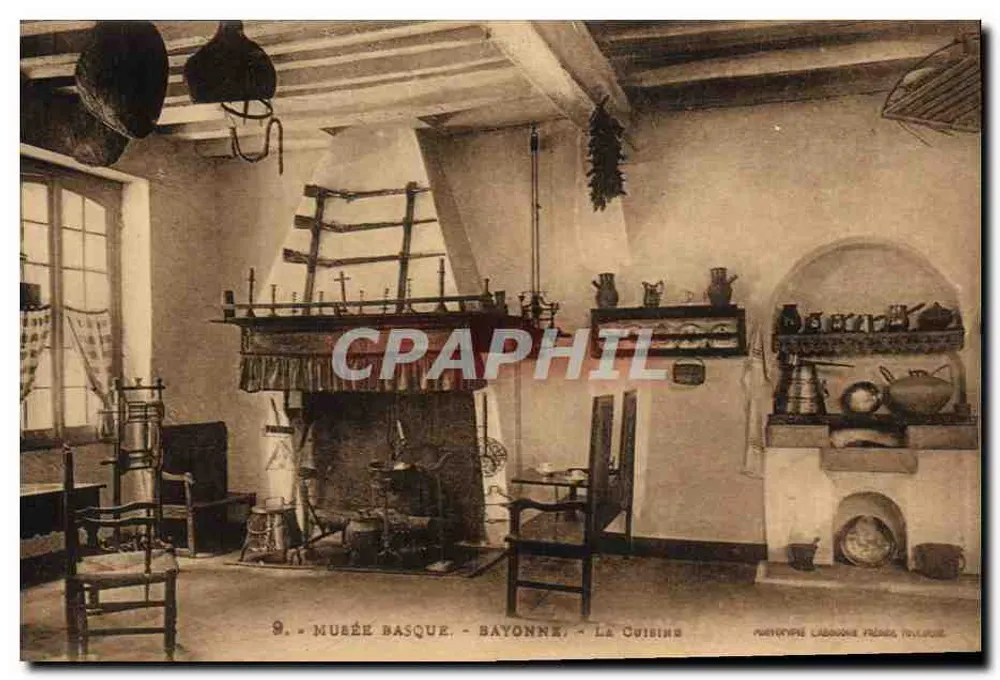 Museu Basco - Bayonne - A Cozinha — Phototype Labarrière Frères, Toulouse - Frente
