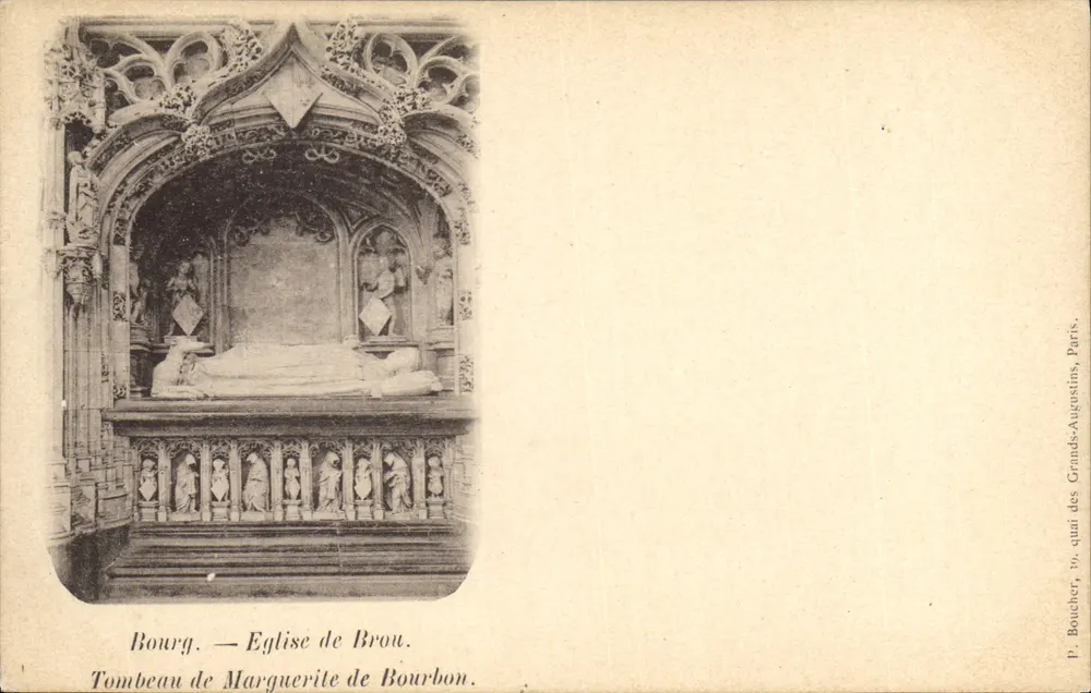 Bourg — Kirche von Brou. Grab von Marguerite de Bourbon. - Vorderseite