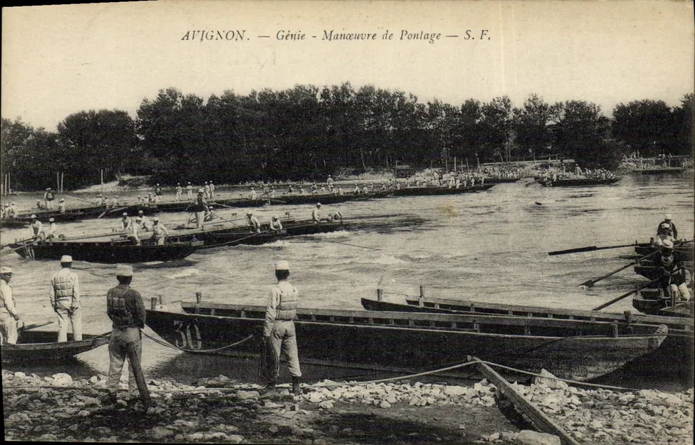 Avignon — Ingenieurwesen — Brückenbau-Manöver — S.F. - Vorderseite