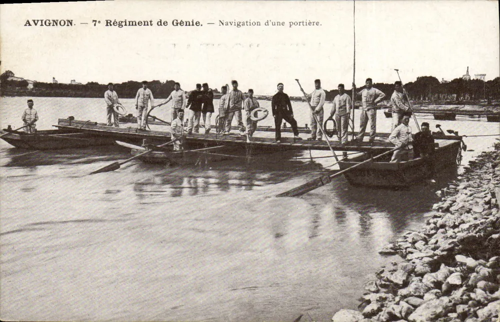 Avignon — 7. Ingenieurregiment — Navigation einer Portière. - Vorderseite