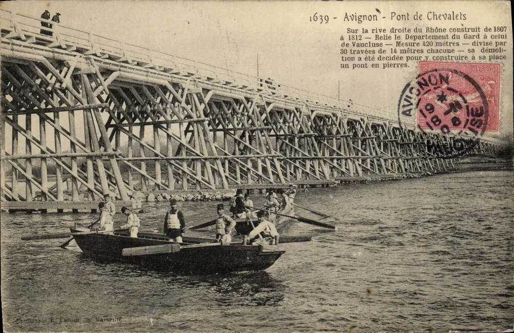 Avignon - Ponte dos Cavaleiros — editor E. Tancour, Marselha, n° 1639 - Frente
