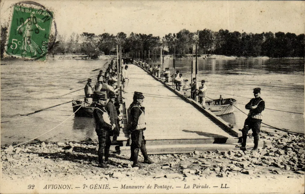 Avignon — 7. Ingenieurregiment — Brückenbau — Die Parade — LL. - Vorderseite
