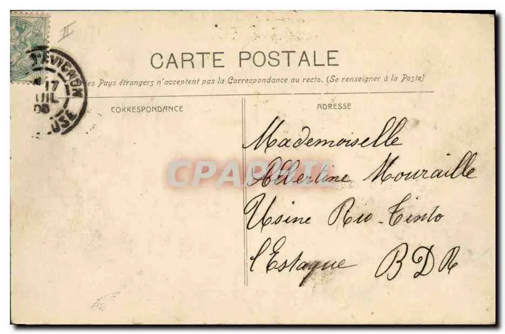 Avignon - Caserne du 7me Génie — Guennde phot. Marseille, n°1147 - Rückseite