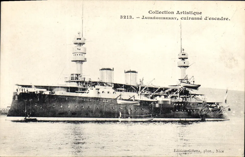 Jauréguiberry, Schlachtschiff der Flotte — Künstlerische Sammlung, Nr. 3213 — Edition Giletta, phot., Nice - Vorderseite