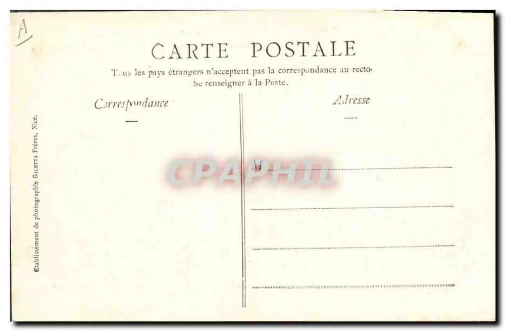 Jauréguiberry, Schlachtschiff der Flotte — Künstlerische Sammlung, Nr. 3213 — Edition Giletta, phot., Nice - Rückseite