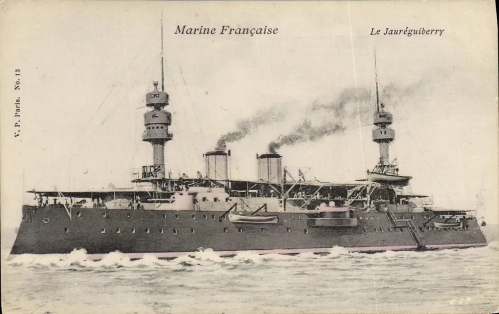 O Jauréguiberry — cruzador da Marinha Francesa — V.P. Paris, No. 13 - Frente