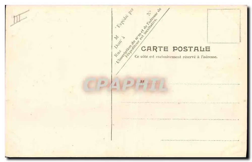 O Jauréguiberry — cruzador da Marinha Francesa — V.P. Paris, No. 13 - Verso