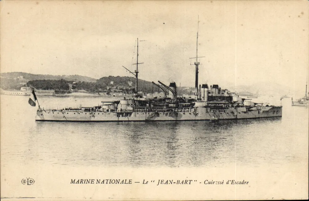 O "JEAN-BART" — Couraçado de Escadra — Editor E.P.D. - Frente
