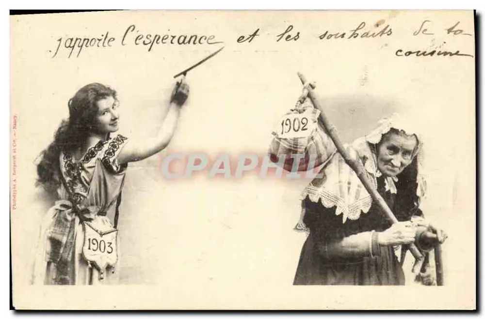 Ich bringe Hoffnung und Wünsche meiner Cousine — Ph. A. Jengeret & Cie — Nr. 1903 - Vorderseite