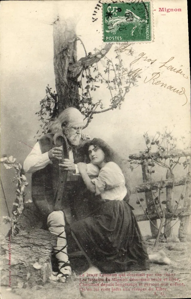 Der Tapfere Othario — Der Tapfere Othario, der durch sein Lied bezauberte — Phototype A. BERNET (Nr. 102) — Mignon - Vorderseite