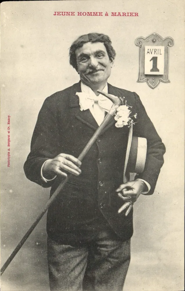 Jungmann zur Hochzeit — April 1 — Phototypie A. Berguier et Co. Nassy - Vorderseite