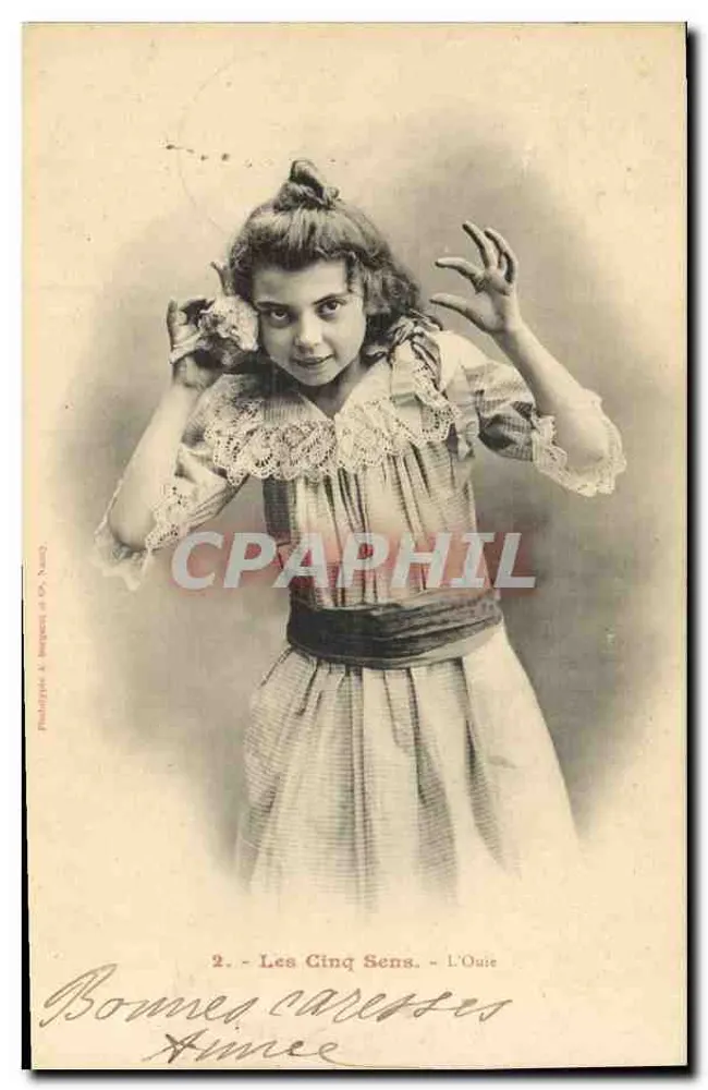 Die Fünf Sinne - Das Hören — Phototypie A. Beggien & Cie, Nr. 2 - Vorderseite