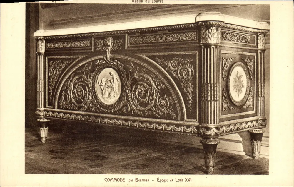 Comoda de Beneman — Época de Luís XVI — Museu do Louvre - Frente