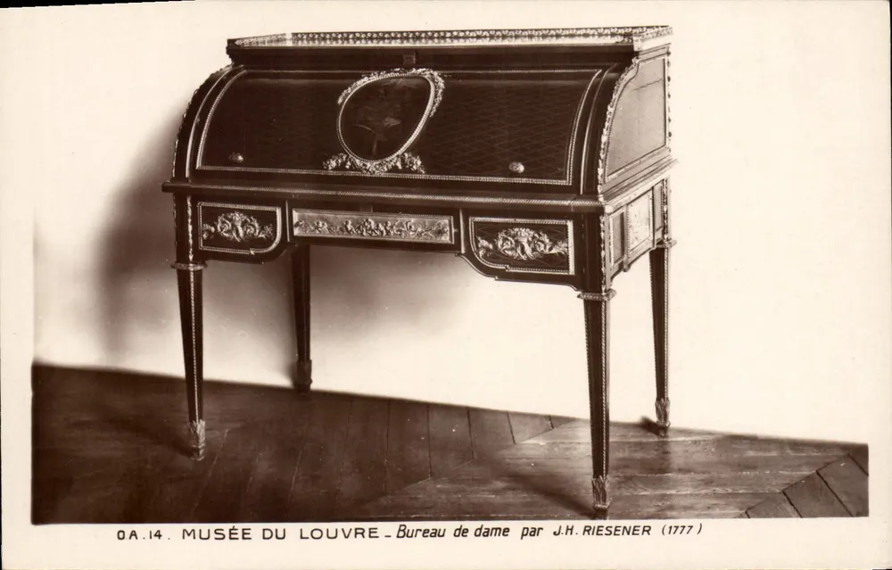 Escritório de senhora por J.H. Riesener (1777) — Museu do Louvre — n° OA.14 - Frente
