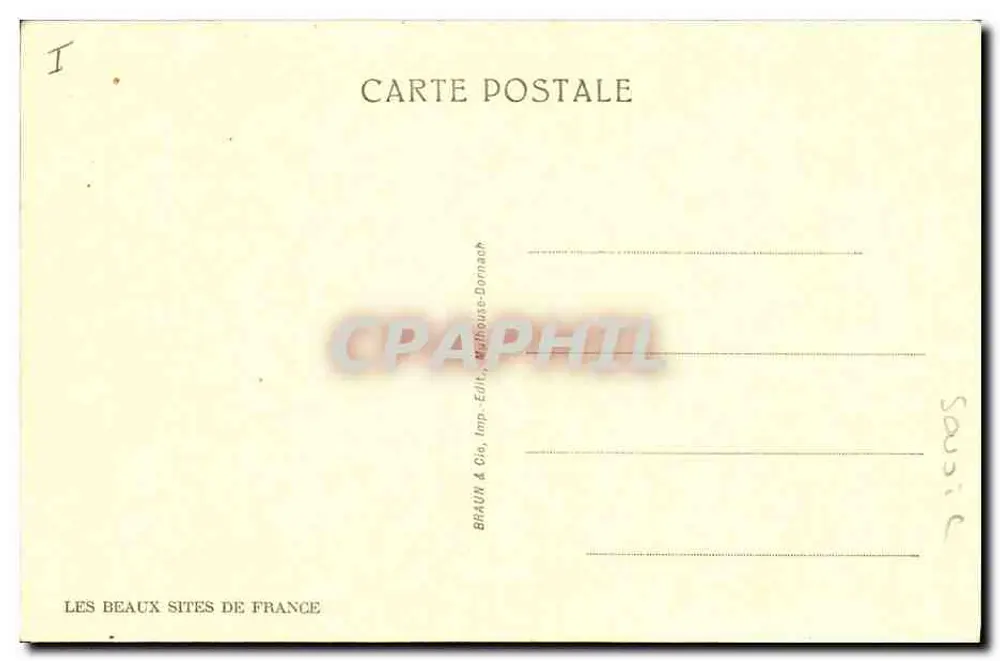 Tumba da Baronesa de Broc — Gresy-sur-Aix — série 26741c - Verso