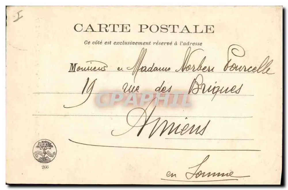 Orléans — Grabmal des Mgr Dupanloup, von Chapu (Kathedrale) — Marcel, Verlag n°266 - Rückseite