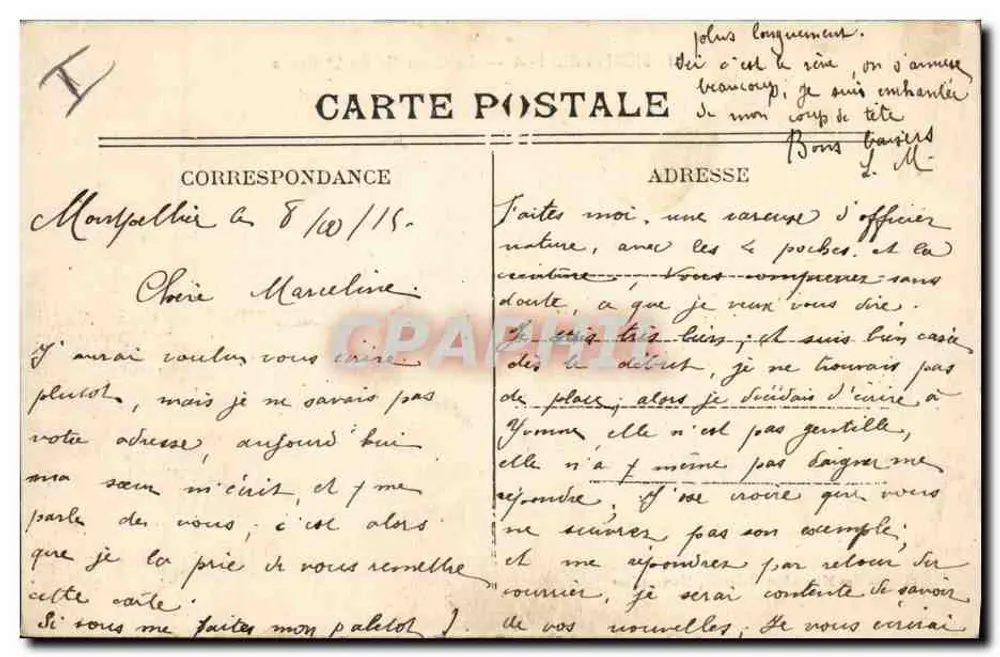 Montpellier — Ansicht der Citadel des 2. Genies — Edition des Nouvelles Galeries, Montpellier - Rückseite