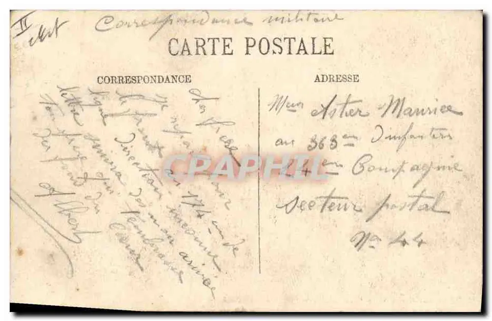Avignon — Genie — Sapperleute graben eine Schützengraben — LL. — SELECTA - Rückseite