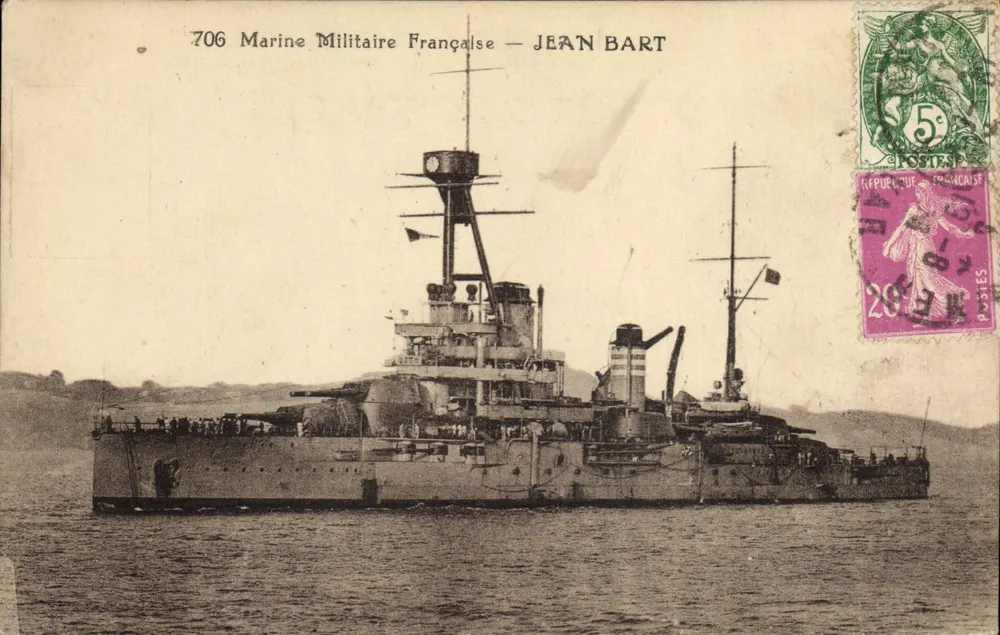 Navio de guerra — Jean Bart — Marinha Militar Francesa — n°706 - Frente