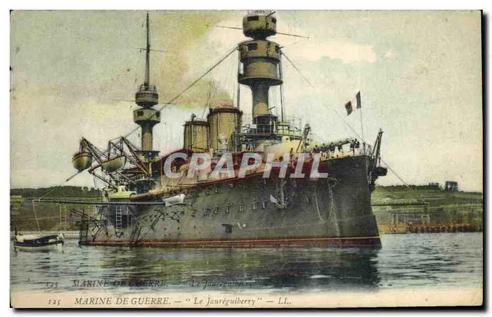 Le Jauréguiberry — Croiseur de la Marine de Guerre — éditeur LL., n° 125 - Frente