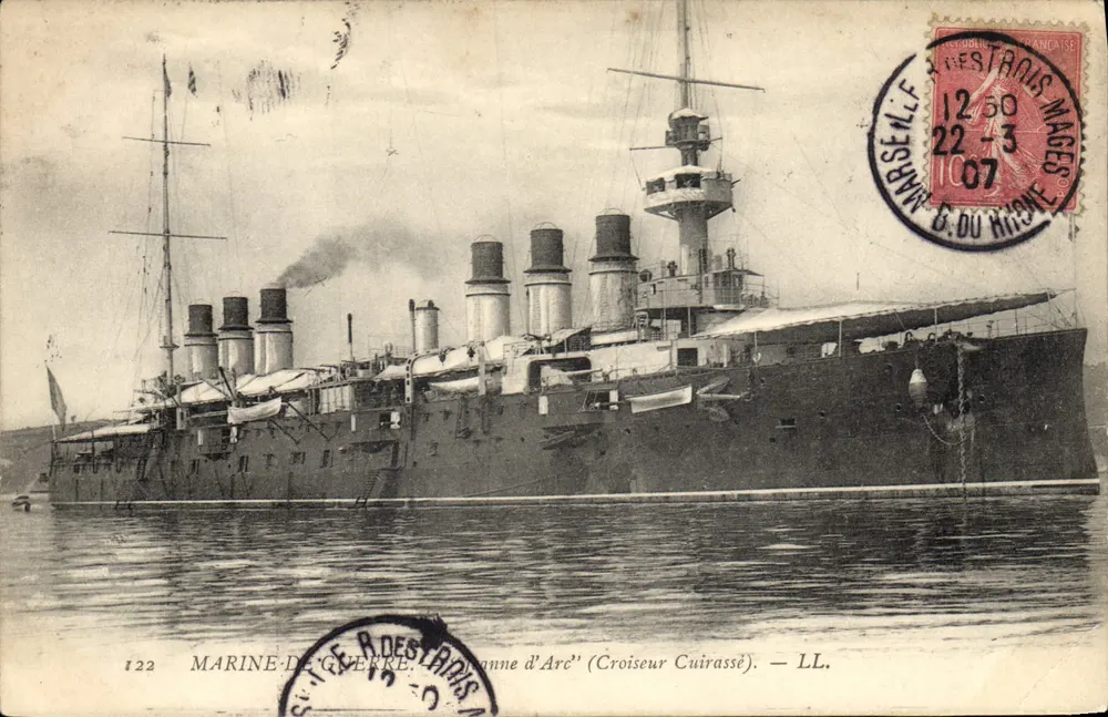 Bateau d'Arc' (Kreuzer mit Panzerung) — Marine — LL. — Verlag LL. Nr. 122 - Vorderseite
