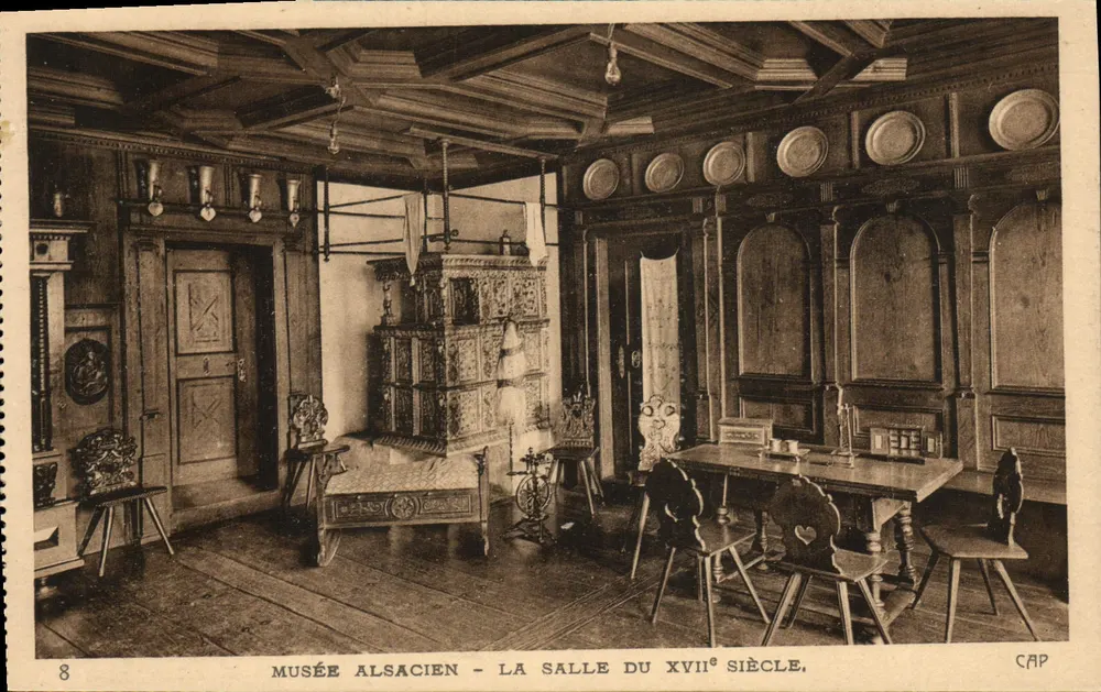 Alsatisches Museum - Zimmer des 18. Jahrhunderts — CAP, n°8 - Vorderseite